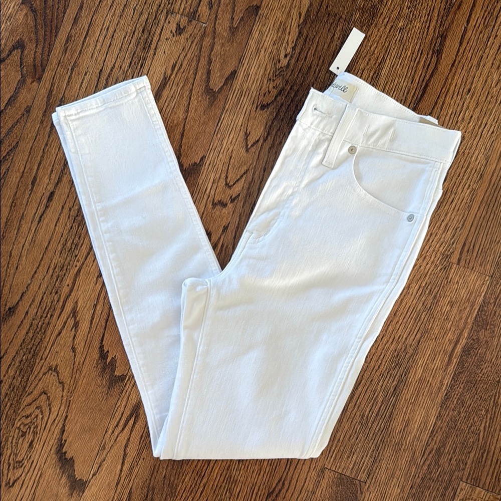 Madewell 10” High-Rise Skinny Jeans in White